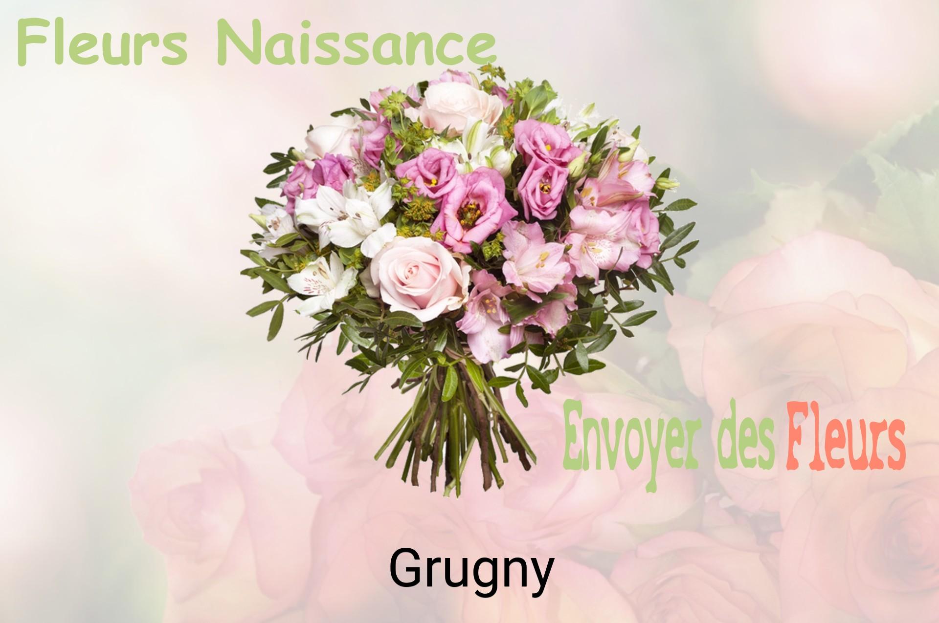 Bouquet de fleurs de naissance livré à Grugny